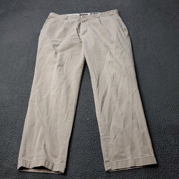 Black Brown Chino Pants Mens 38 x29 Tan Beige Khaki Casual Adult - Picture 1 of 8